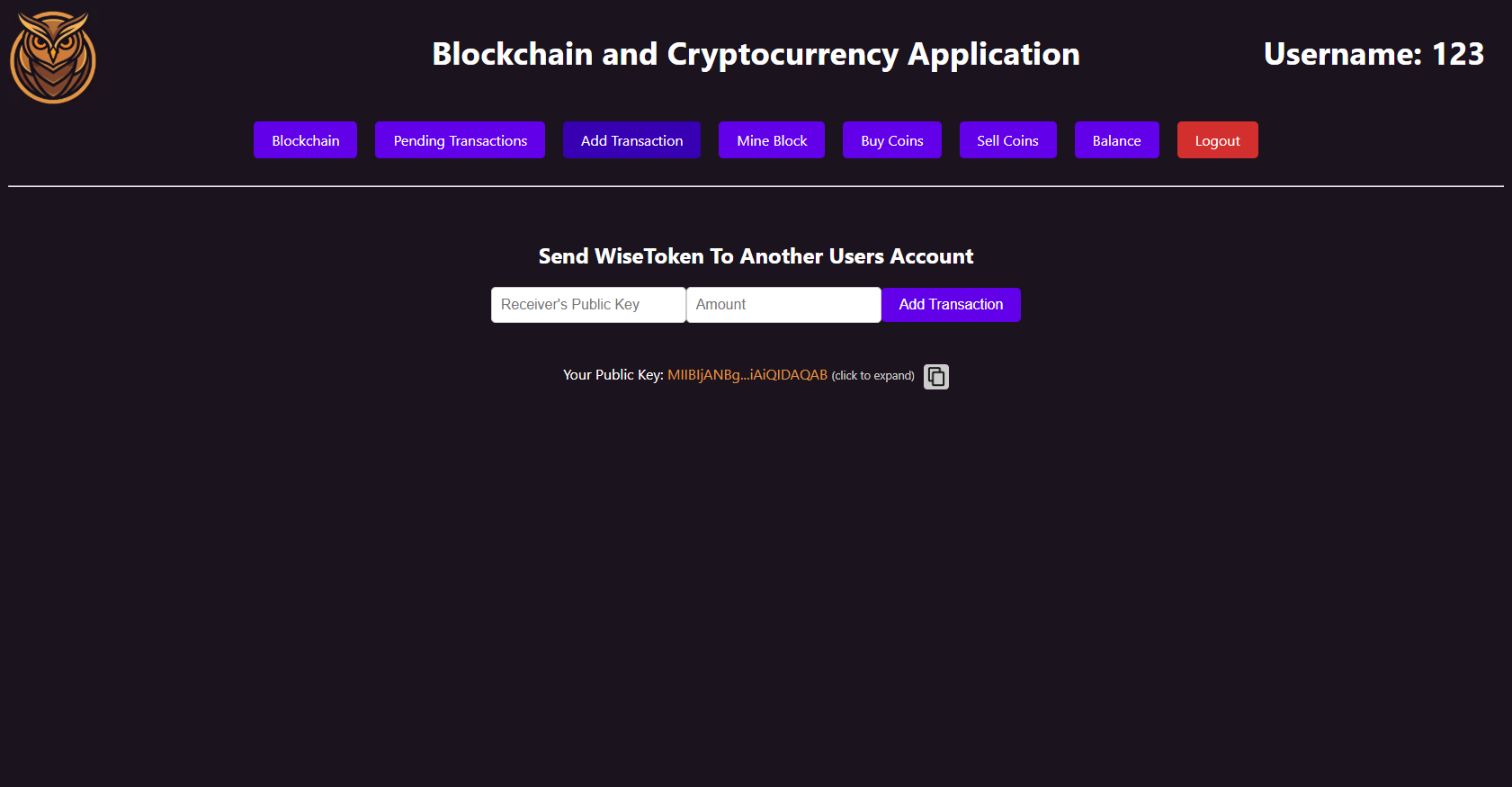 Blockchain Application